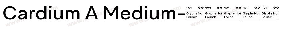 Cardium A Medium字体转换